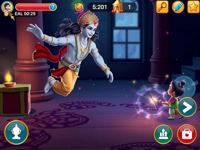 Krishna S Divine Romance Gameplay Screenshot